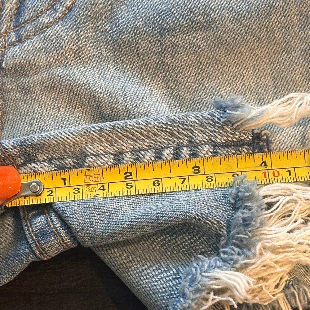 MOTHER "Superior"  NWT Ultra Hise Rise Button Fly Denim Shorts - $228 Retail - Picture 14 of 17